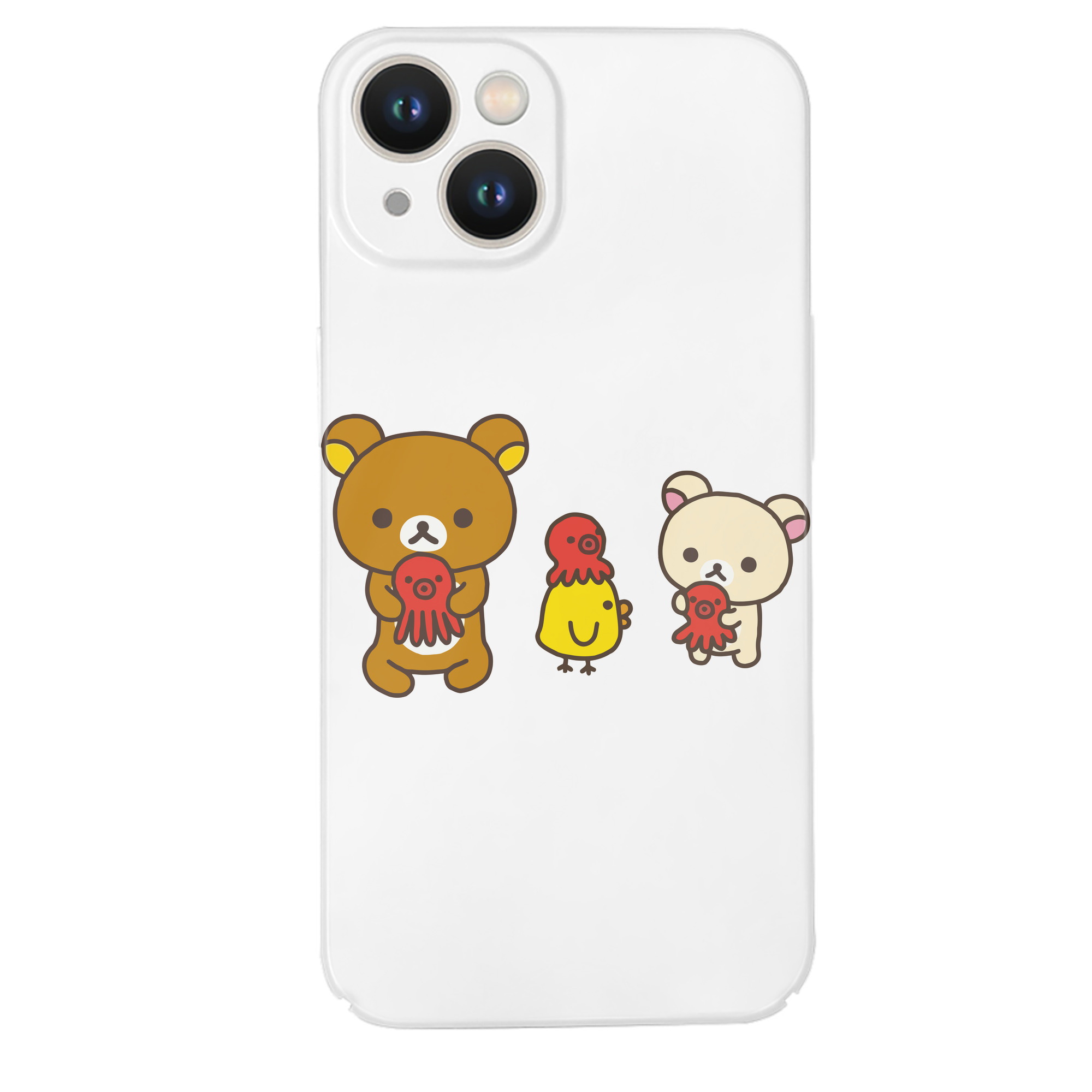 （画像用） リラックマ リラックマ キイロイトリ Rilakkuma Korilakkuma Kiiroitori 【iPhone 14シリーズ対応】ハードケース